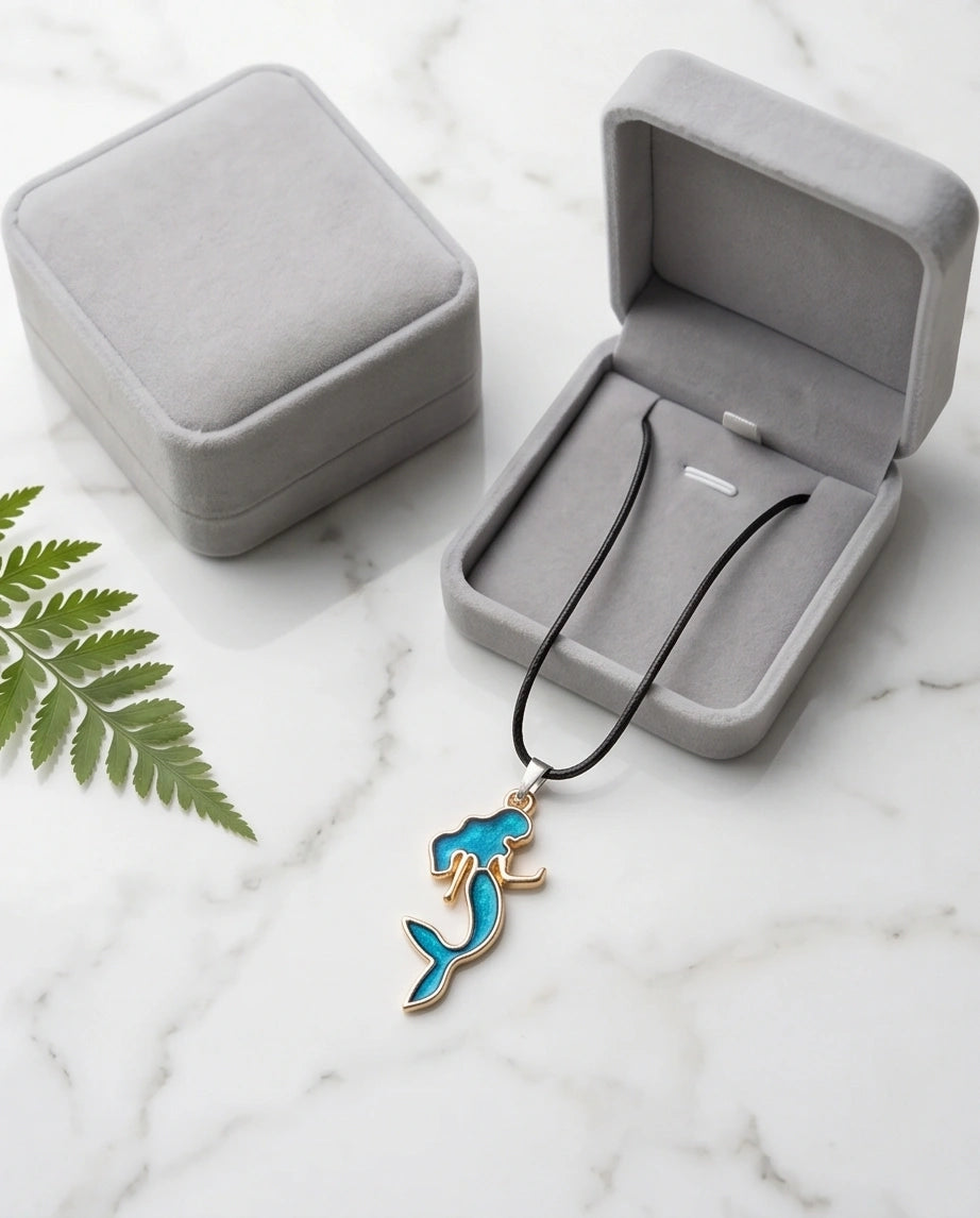 Teal Mystic Mermaid Pendant