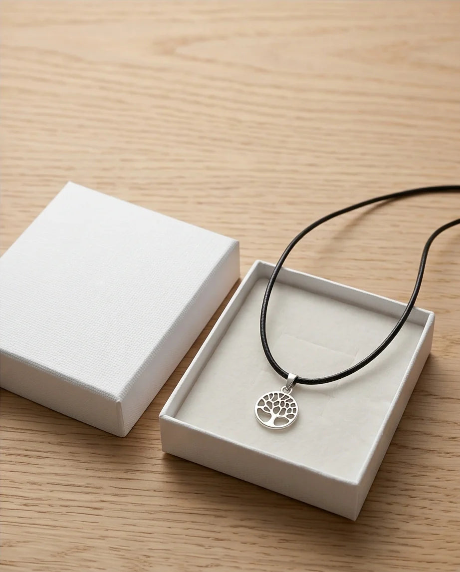 Silver Cutout Tree of Life Necklace
