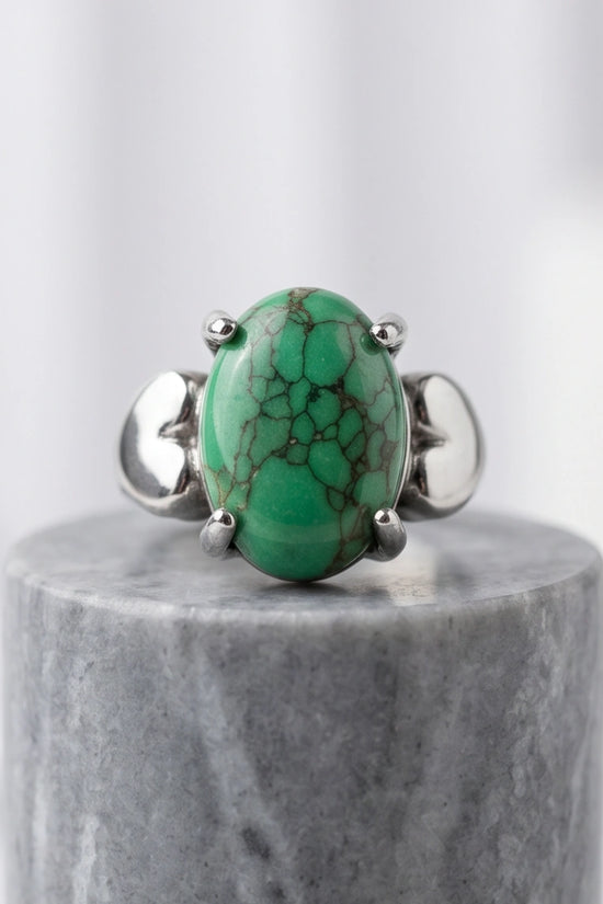 White Canyon Howlite Statement Ring