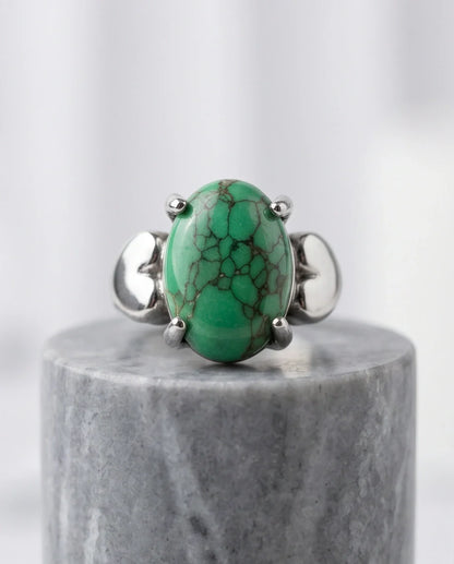 White Canyon Howlite Statement Ring