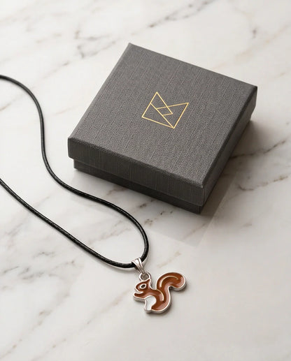 The Hazel Squirrel Pendant