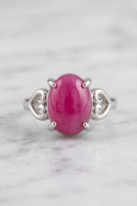 Magenta Majesty Sculpted Statement Ring