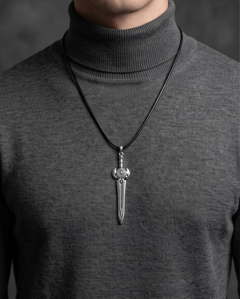 Celestial Eye Greatsword Pendant Necklace