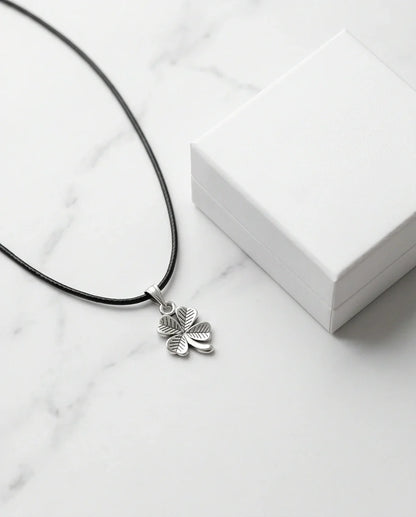 Silver Four-Leaf Clover Necklace