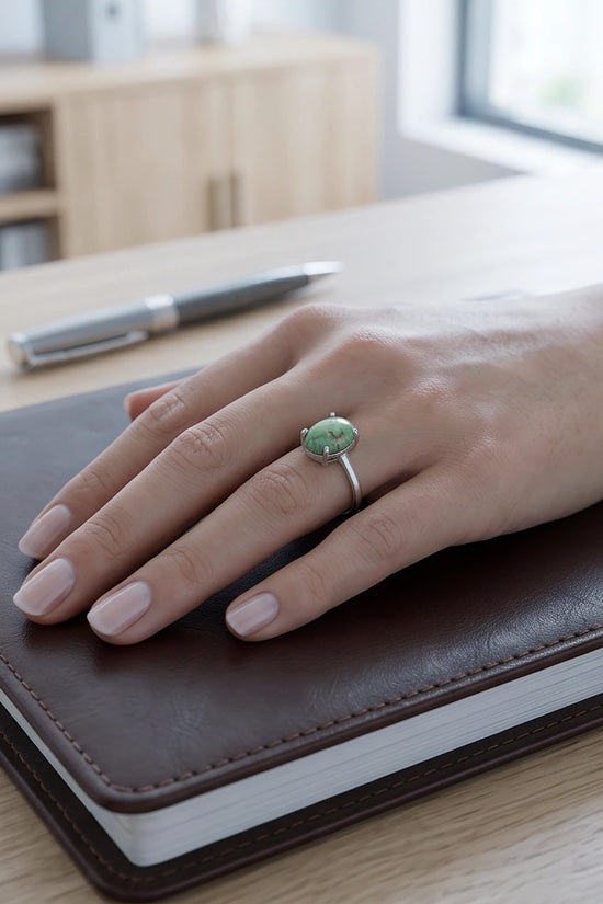 Serene Mint Turquoise Statement Ring