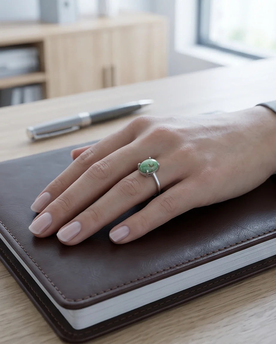 Serene Mint Turquoise Statement Ring