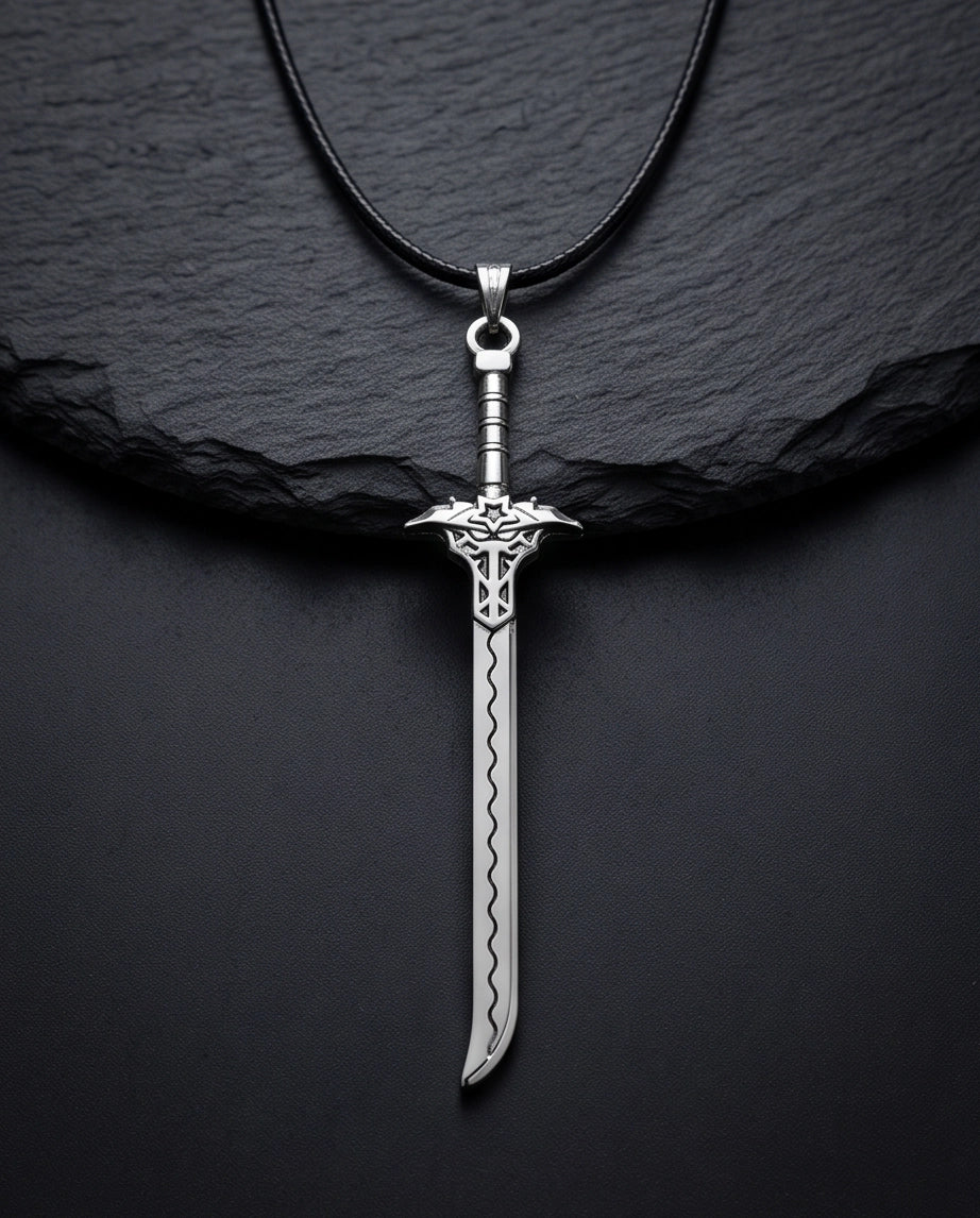Vintage Katana Sword Pendant Necklace
