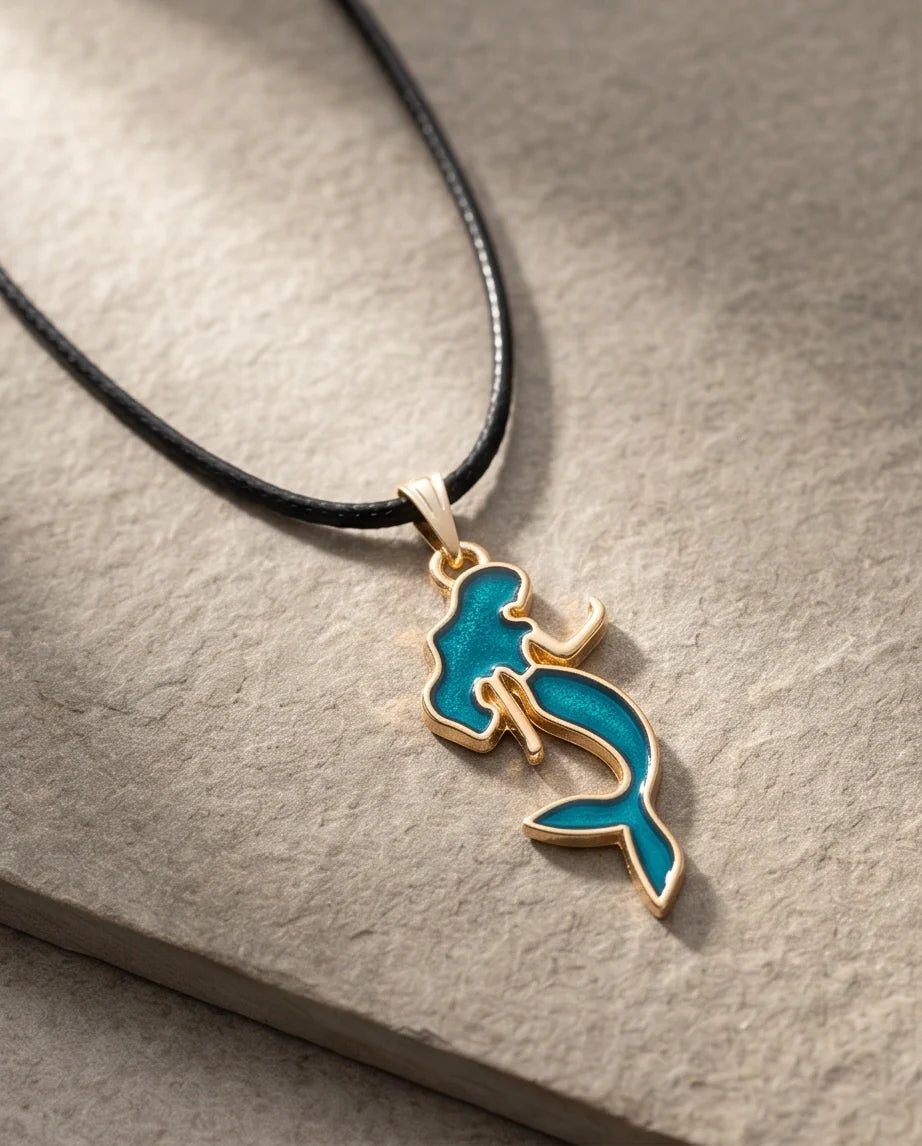 Teal Mystic Mermaid Pendant