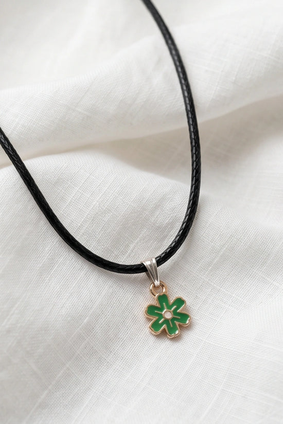 Gold and Green Honeybee Pendant Necklace