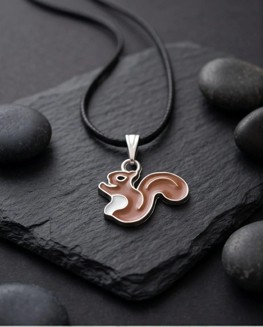 The Hazel Squirrel Pendant
