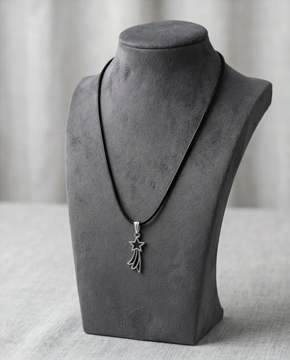 Silver Shooting Star Pendant Necklace