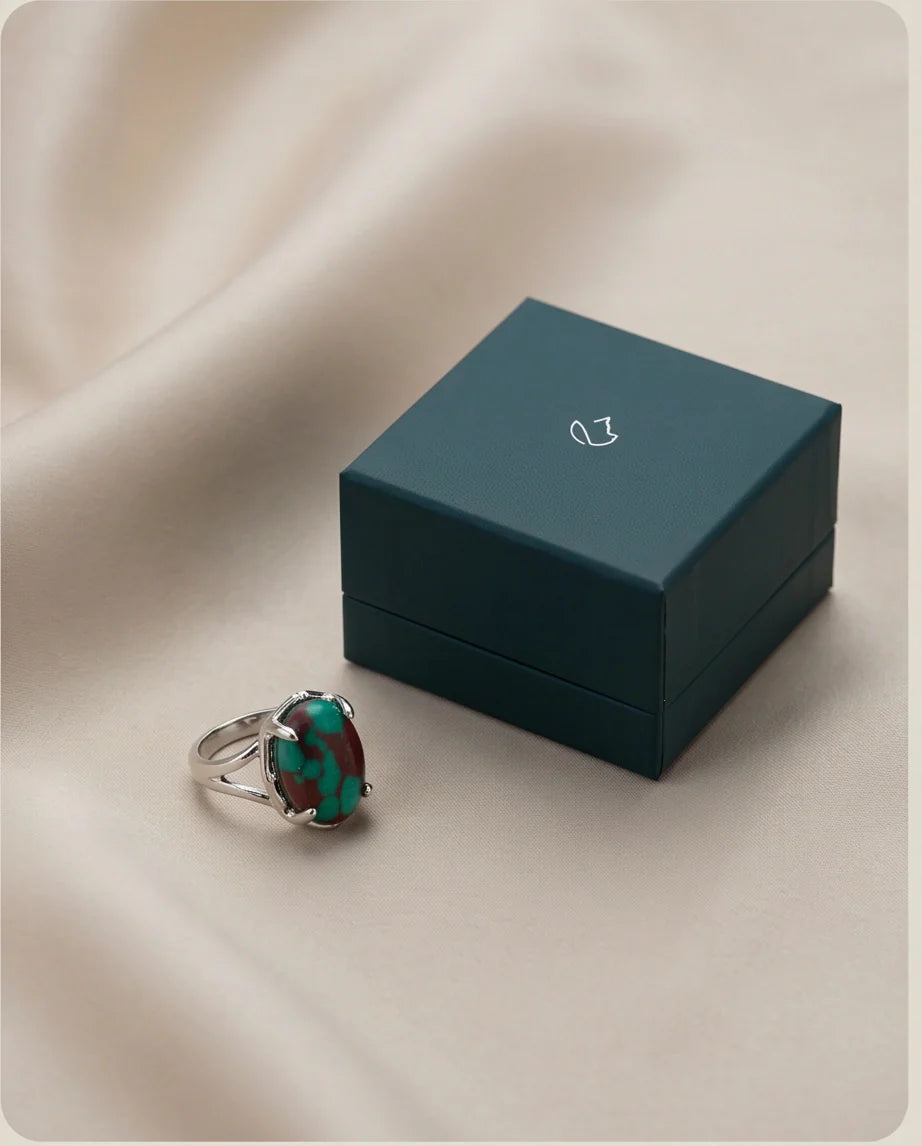 Ocean Matrix Turquoise Statement Ring