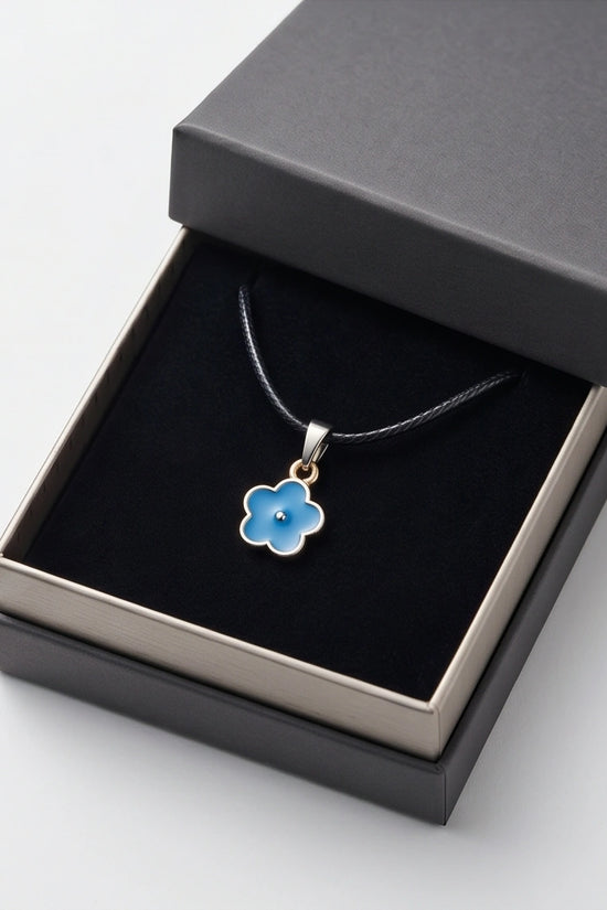 Sky Blue Forget-Me-Not Pendant