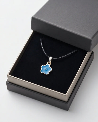 Sky Blue Forget-Me-Not Pendant