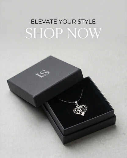 Silver Filigree Heart Pendant Necklace