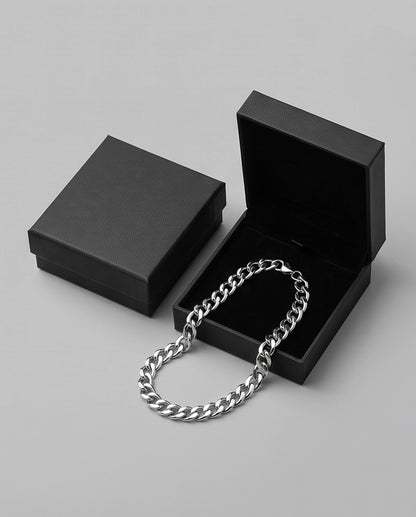 Silver Classic Curb Chain Bracelet