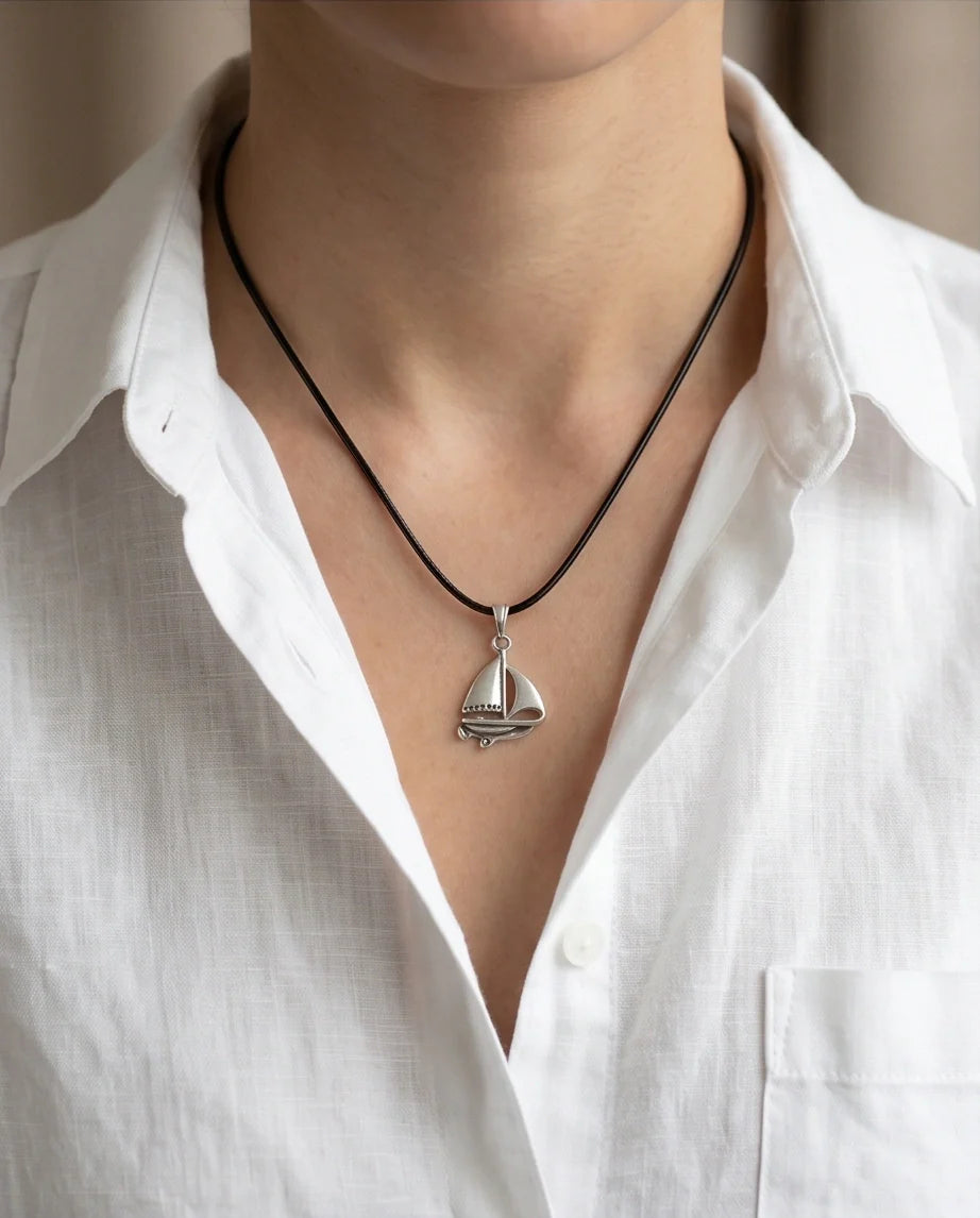 The Mariner Sailboat Pendant Necklace