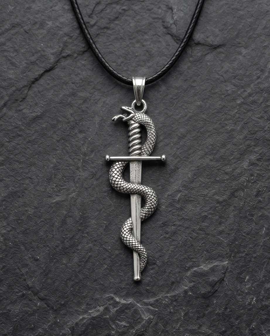 The Serpent's Blade Dagger Necklace