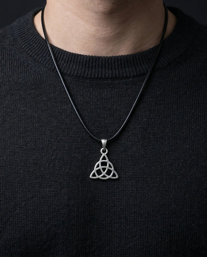 Silver Celtic Triquetra Knot Necklace