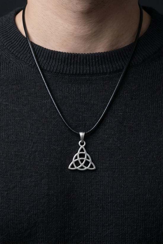 Silver Celtic Triquetra Knot Necklace