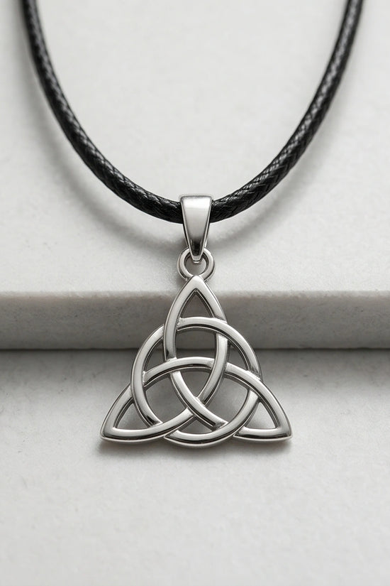 Silver Celtic Triquetra Knot Necklace