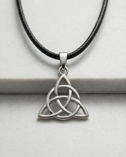 Silver Celtic Triquetra Knot Necklace