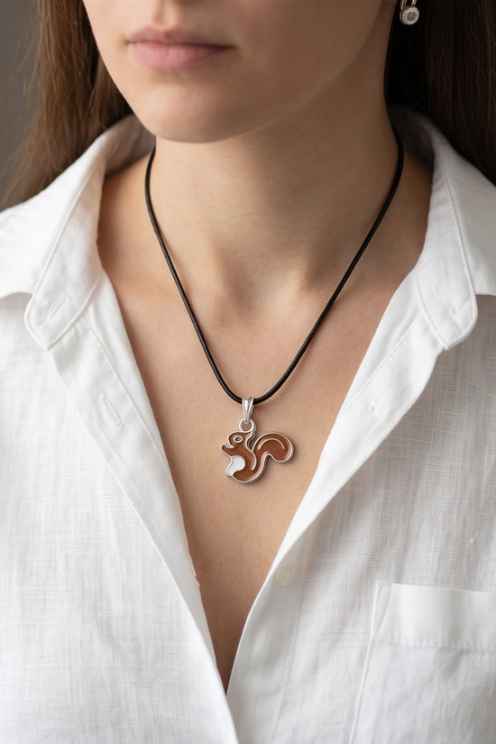 The Hazel Squirrel Pendant