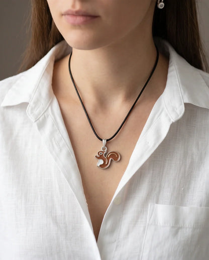 The Hazel Squirrel Pendant