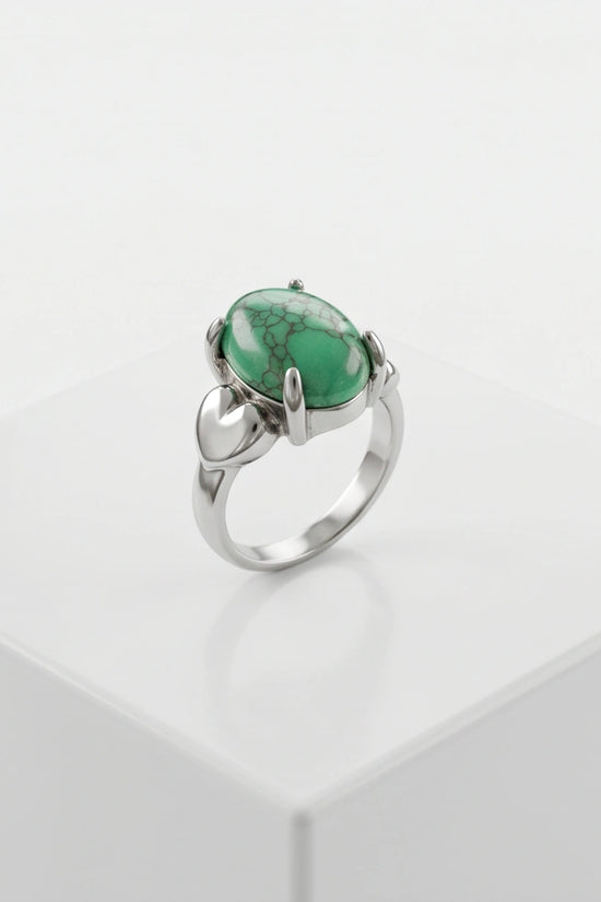 White Canyon Howlite Statement Ring