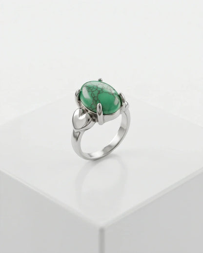 White Canyon Howlite Statement Ring