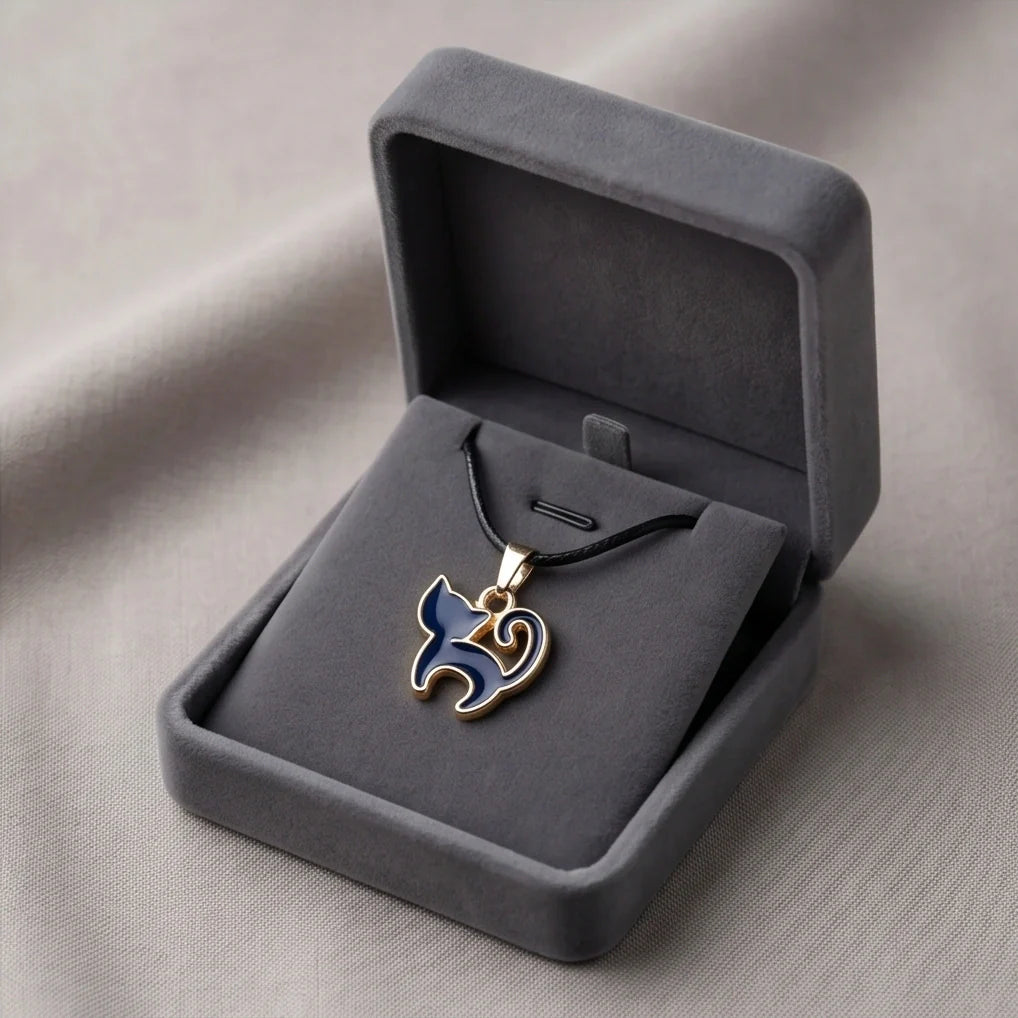 Midnight Mystique Cat Pendant