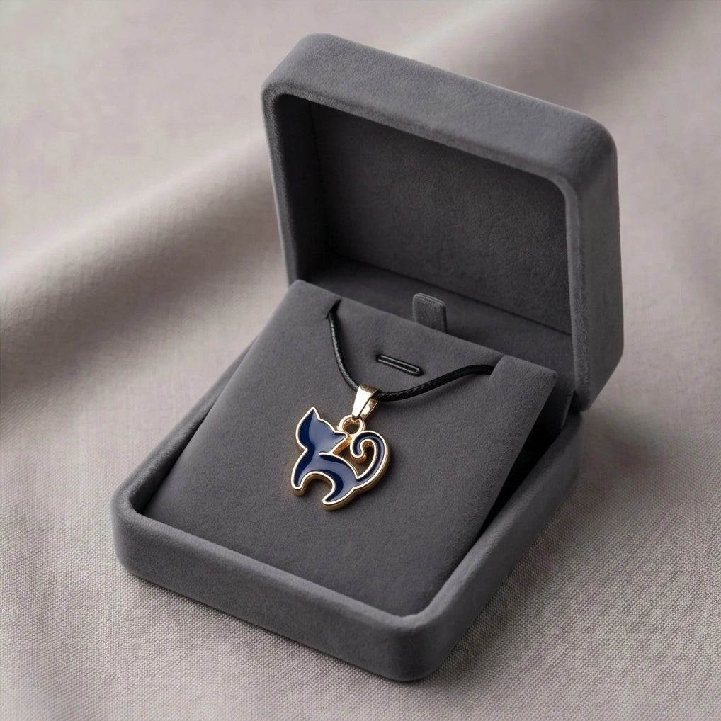 Midnight Mystique Cat Pendant