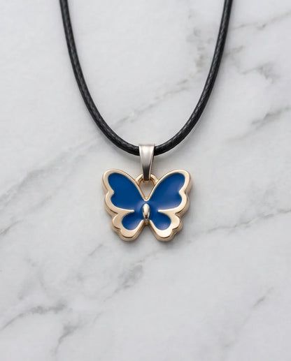 Midnight Blue Butterfly Pendant