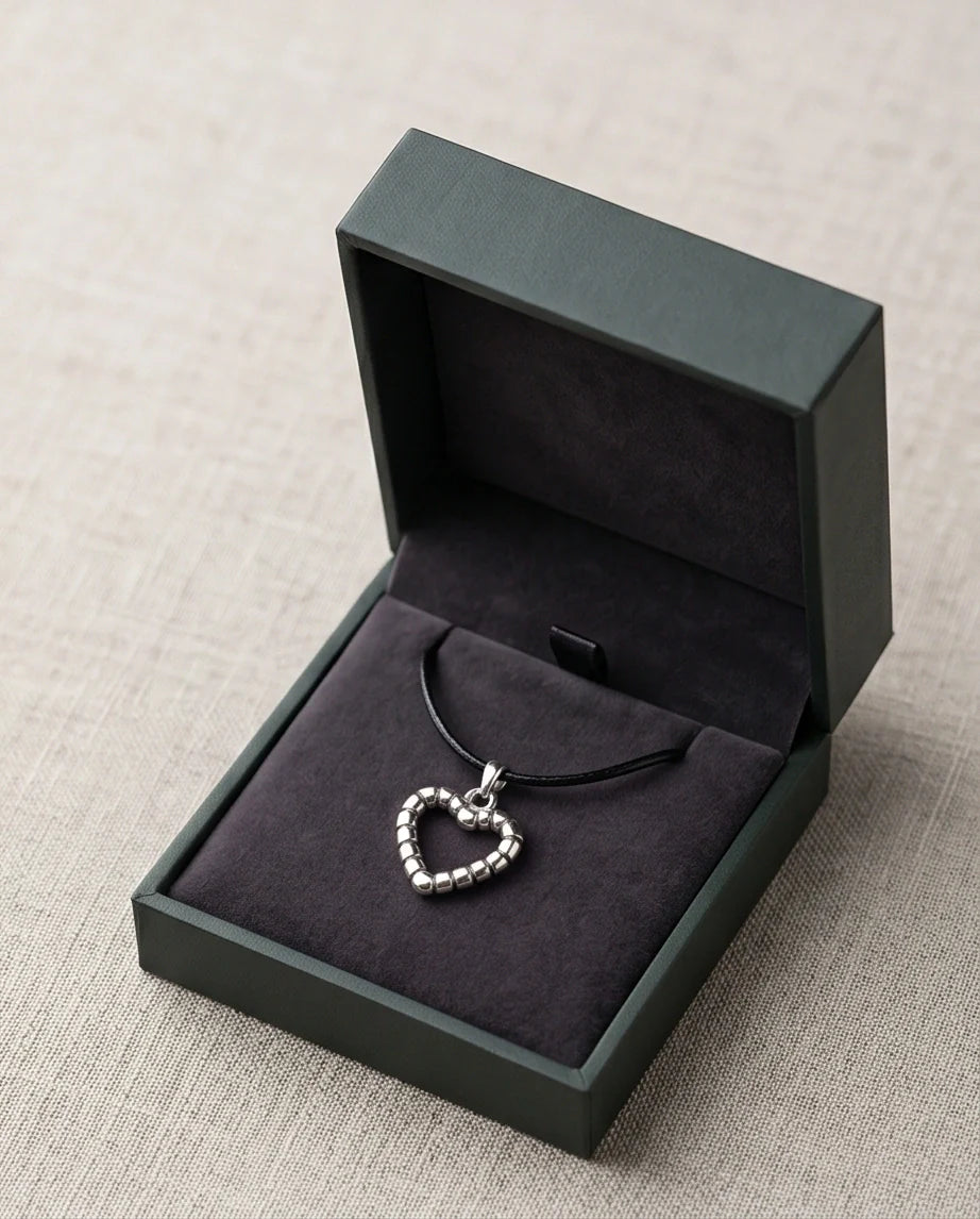 The Eternal Bond Hollow Heart Necklace