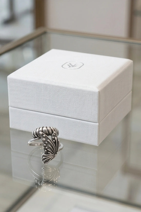 Vintage Sterling Silver Butterfly Wrap Ring