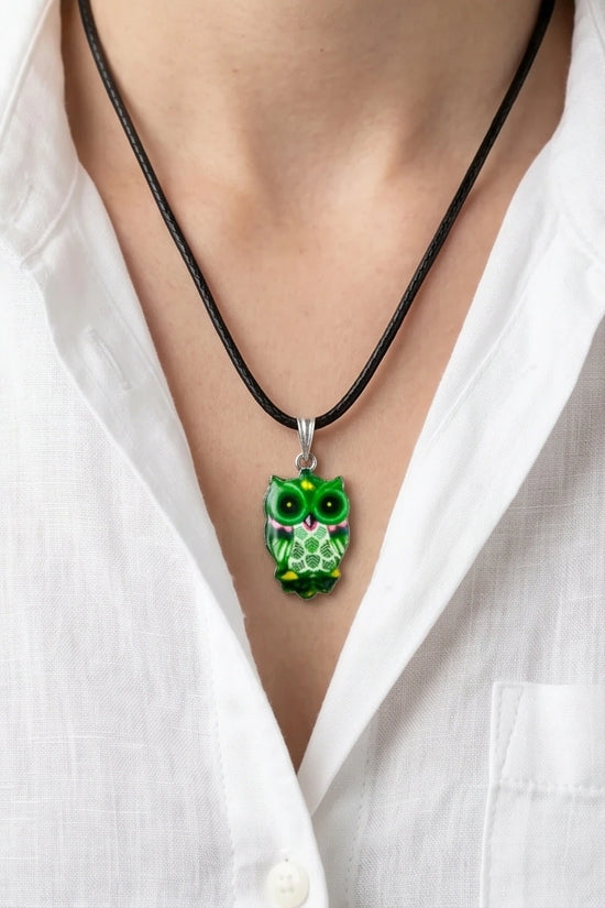 The Emerald Owl Pendant