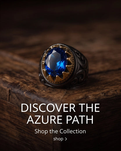 Royal Sapphire Crowned Filigree Signet Ring