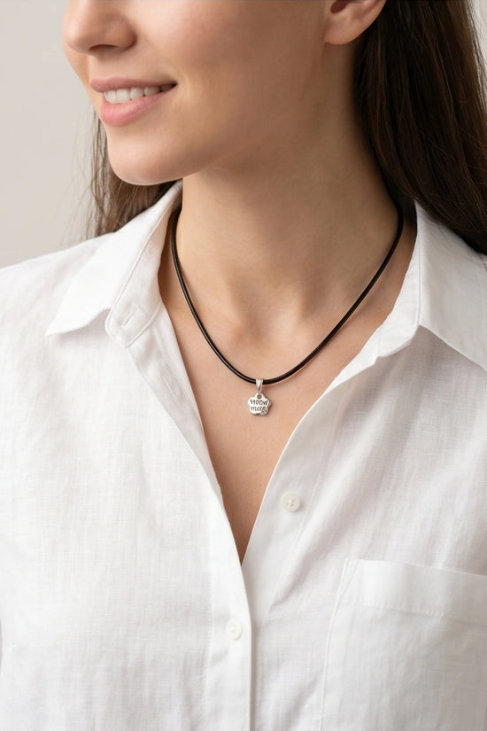 Silver Engraved Handmade Blossom Necklace