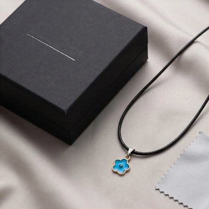 Sky Blue Forget-Me-Not Pendant