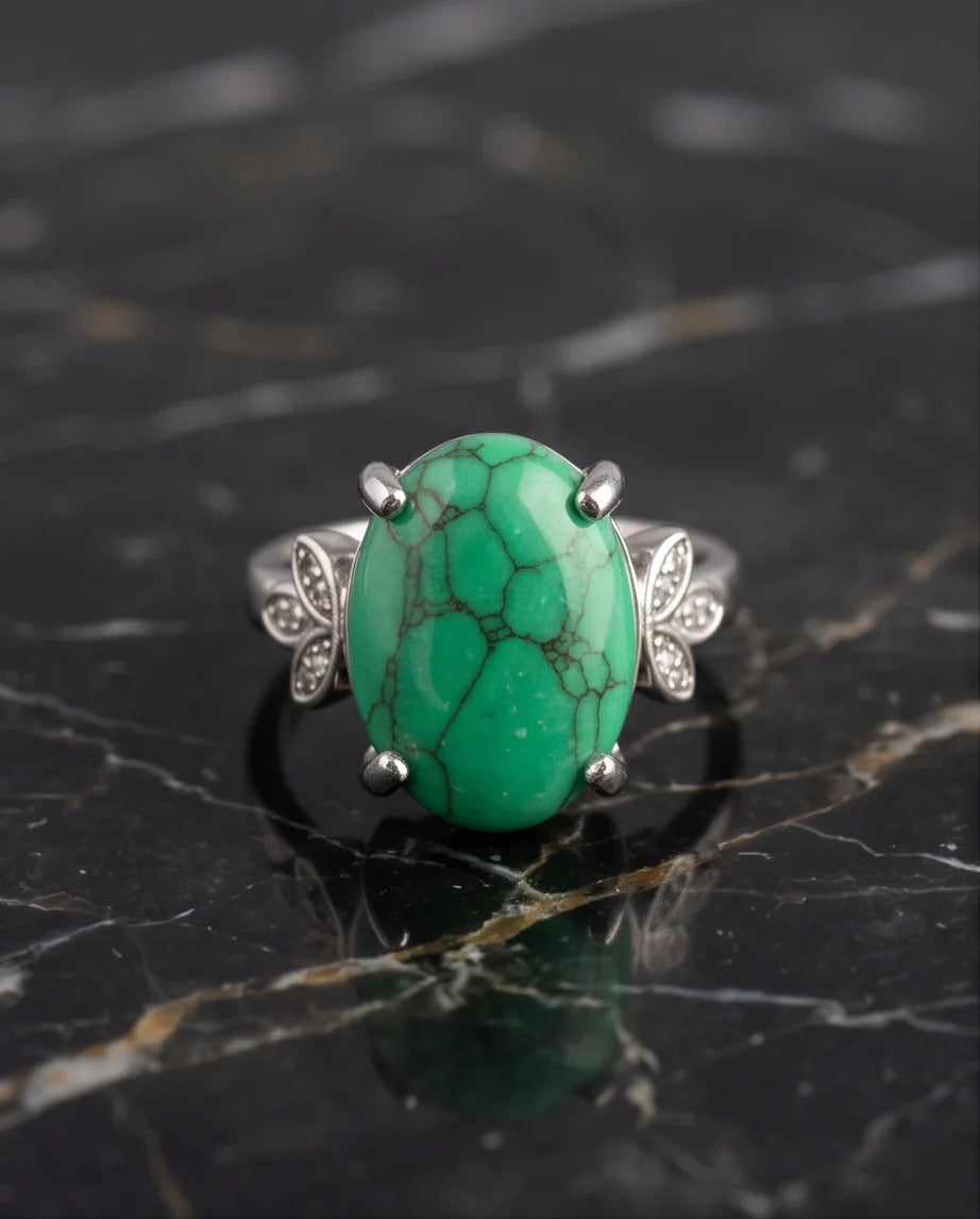 Botanical Meadow Turquoise Ring
