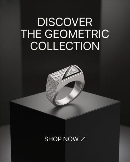 Split-Face Onyx & Clear Crystal Diamond-Mesh Silver Ring