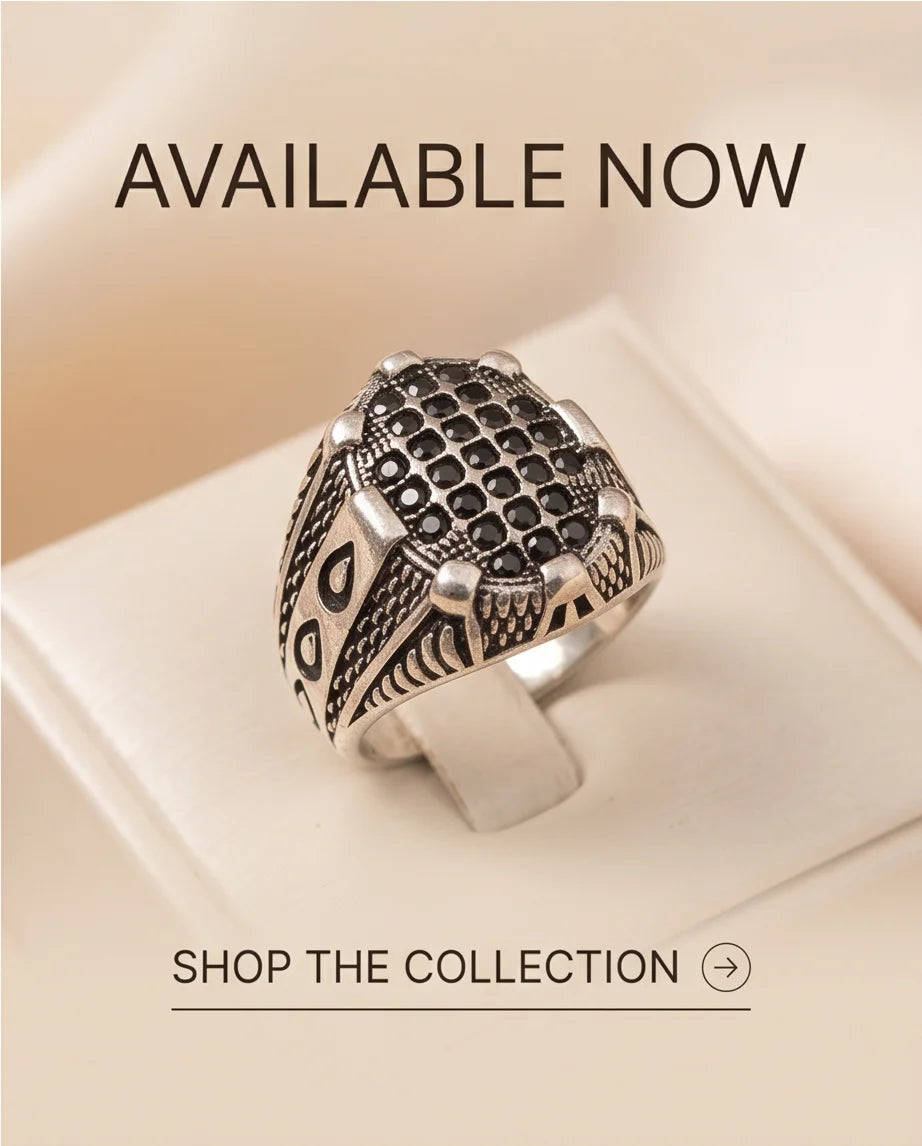 Shadow Cross Pavé Signet Ring