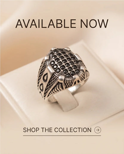 Shadow Cross Pavé Signet Ring