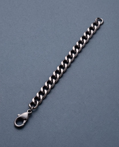 Gunmetal Black Curb Chain Bracelet