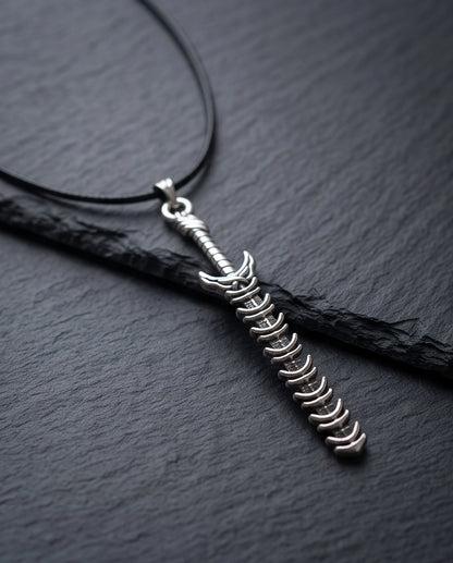 Dragon Spine Sword Pendant Necklace