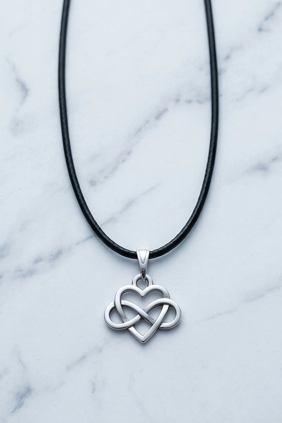 Silver Infinity Heart Necklace