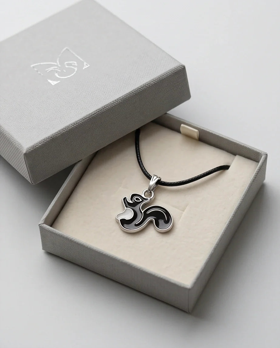 The Onyx Squirrel Pendant