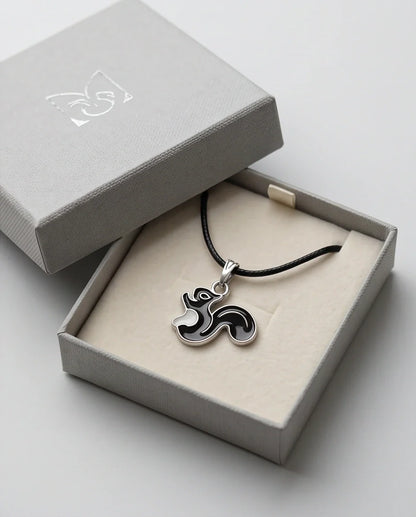 The Onyx Squirrel Pendant