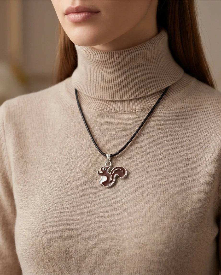 The Chestnut Squirrel Pendant