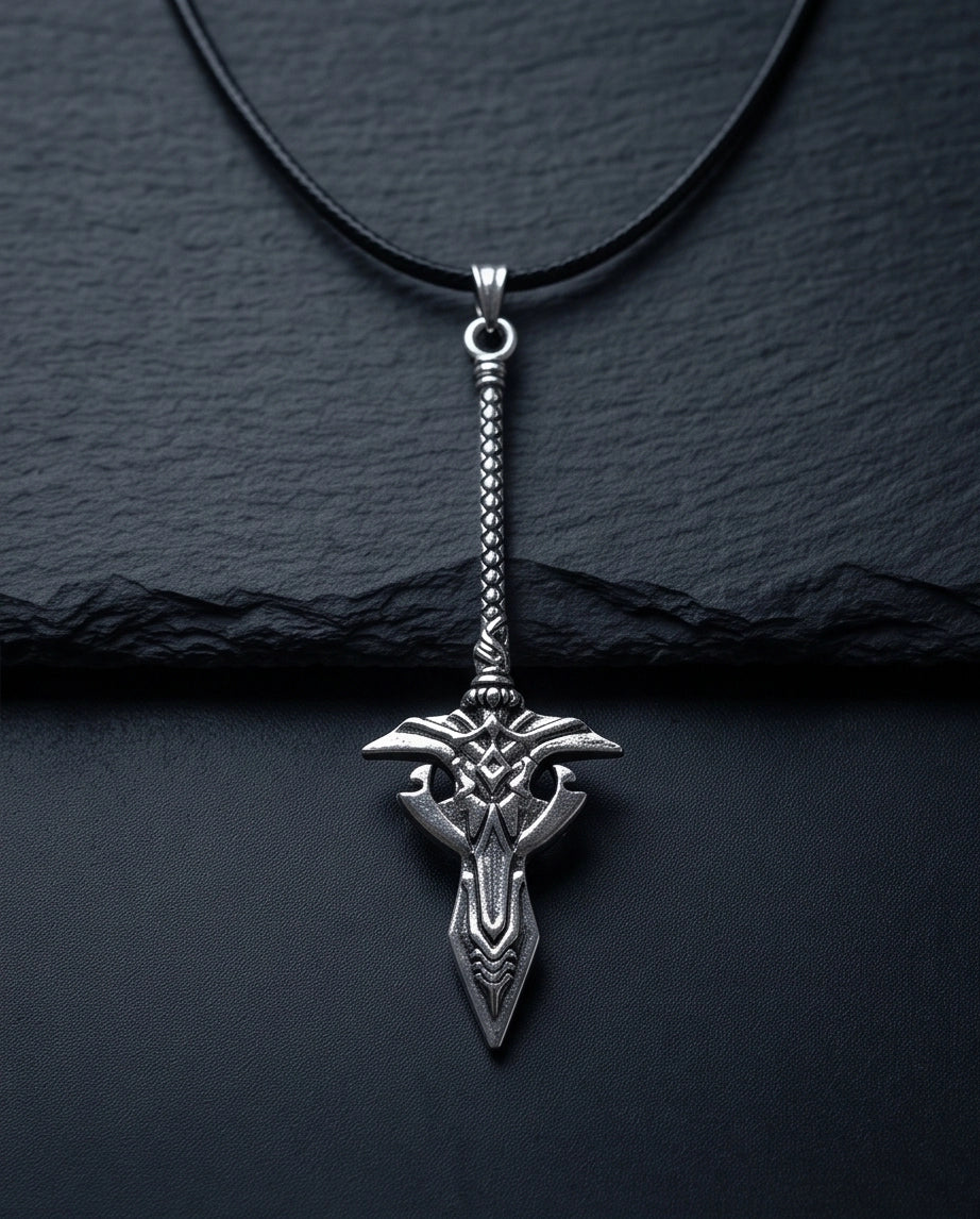 Gothic Rune Sword Dagger Pendant
